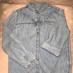 Denim button up